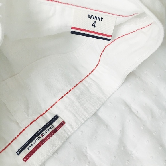 NWOT Tommy Hilfiger White Jeans Pants Skinny - Picture 7 of 7